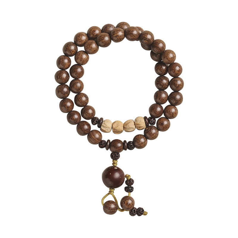 Sandalwood Double Wrap Bracelet 6mm for Purification