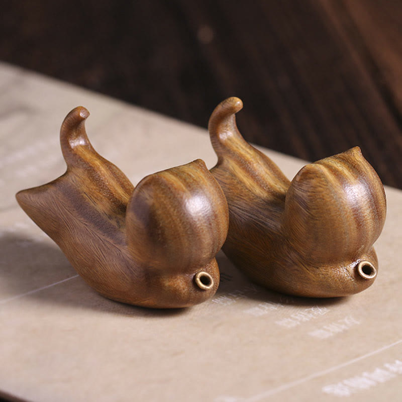 Green Sandalwood Cat Incense Burner 5.6cm Soothing Decoration