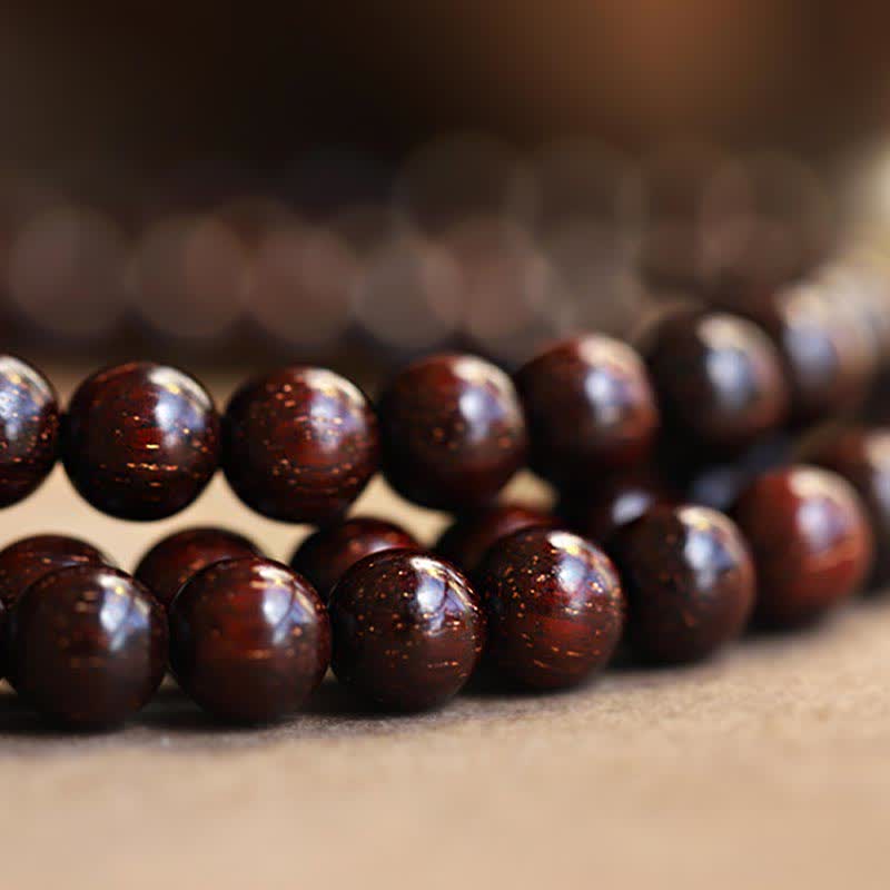 6mm Jade Bracelet with Sandalwood and Gold Star Charm for Protection