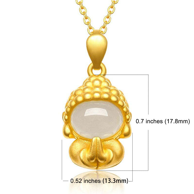 White Jade Success Pendant Necklace | Healing Sounds