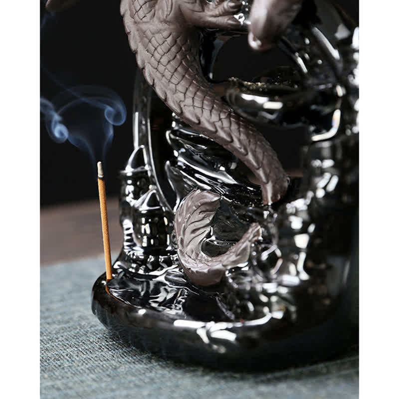 Nordic Ceramic Pterosaur Dragon Backflow Incense Burner