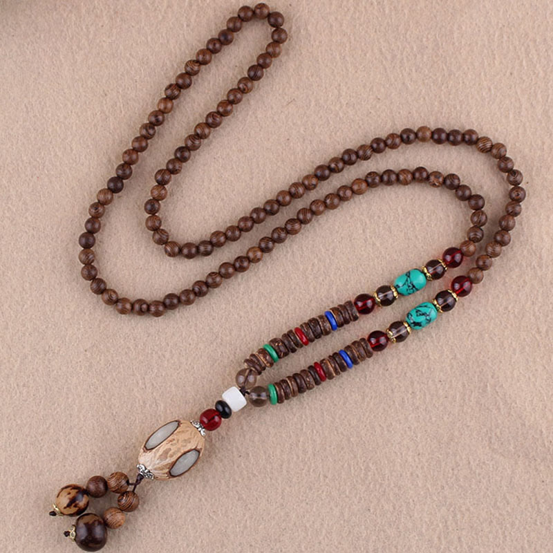 Wenge Wood Elephant Necklace for Protection & Wisdom