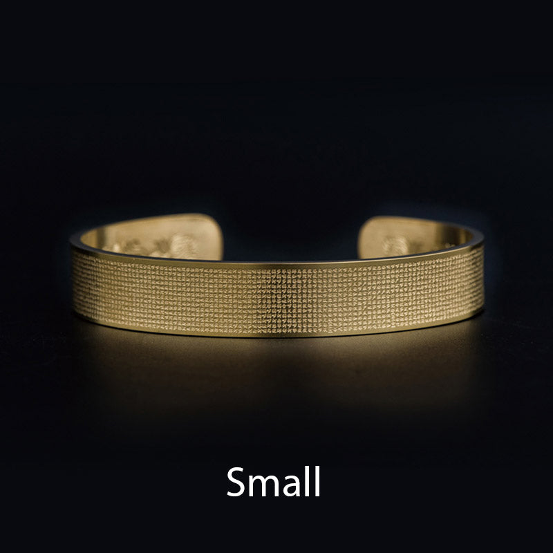 Unisex Titanium Steel Spiritual Bracelet with Shurangama Mantra