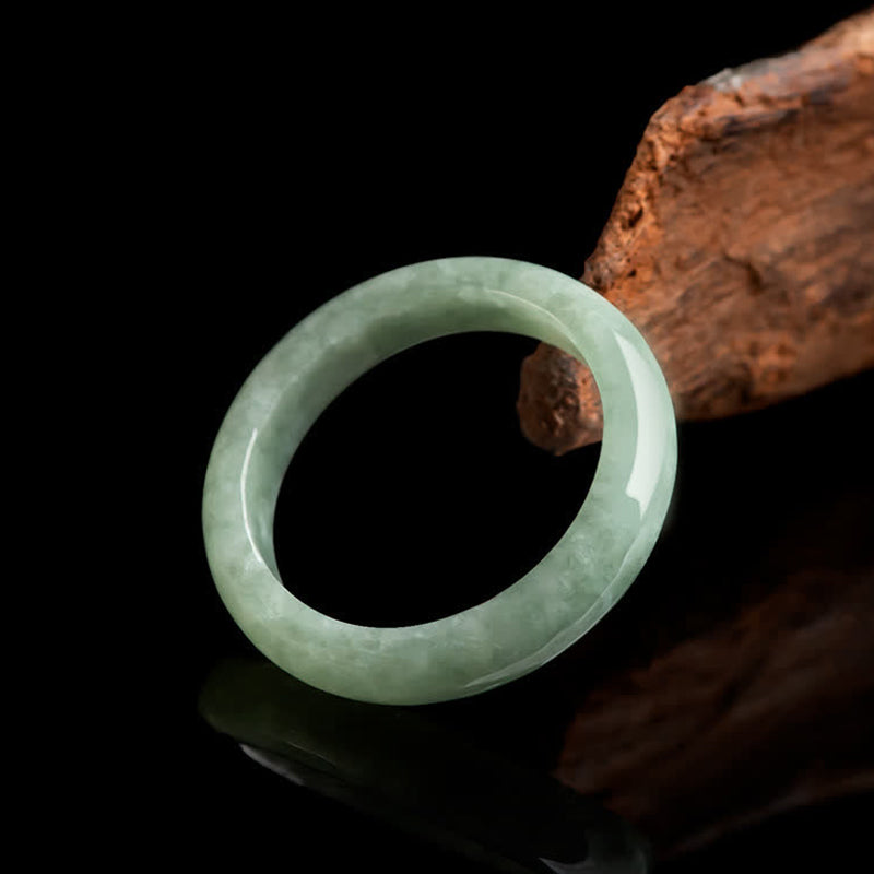 Natürlicher Jade-Ring für Wohlstand und Fülle | Größen 16–21 mm