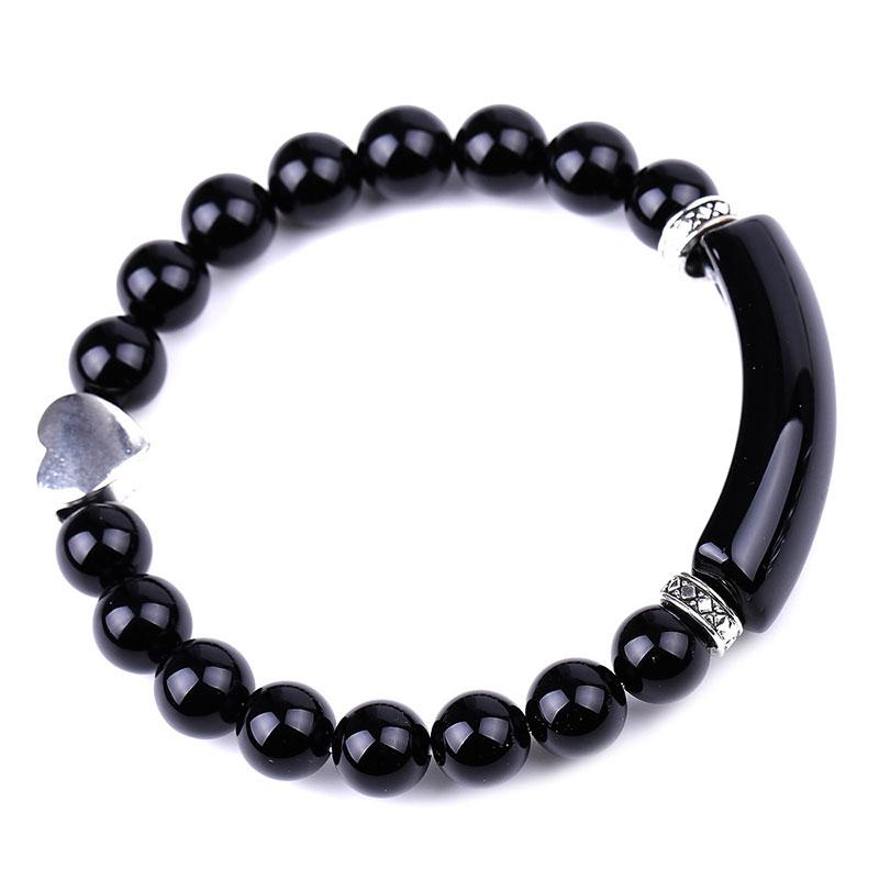 8mm Green Aventurine Heart Bracelet for Luck & Balance