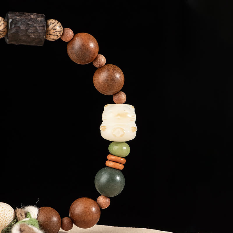 Lightning Strike Wood Spiritual Protection Bracelet 10mm