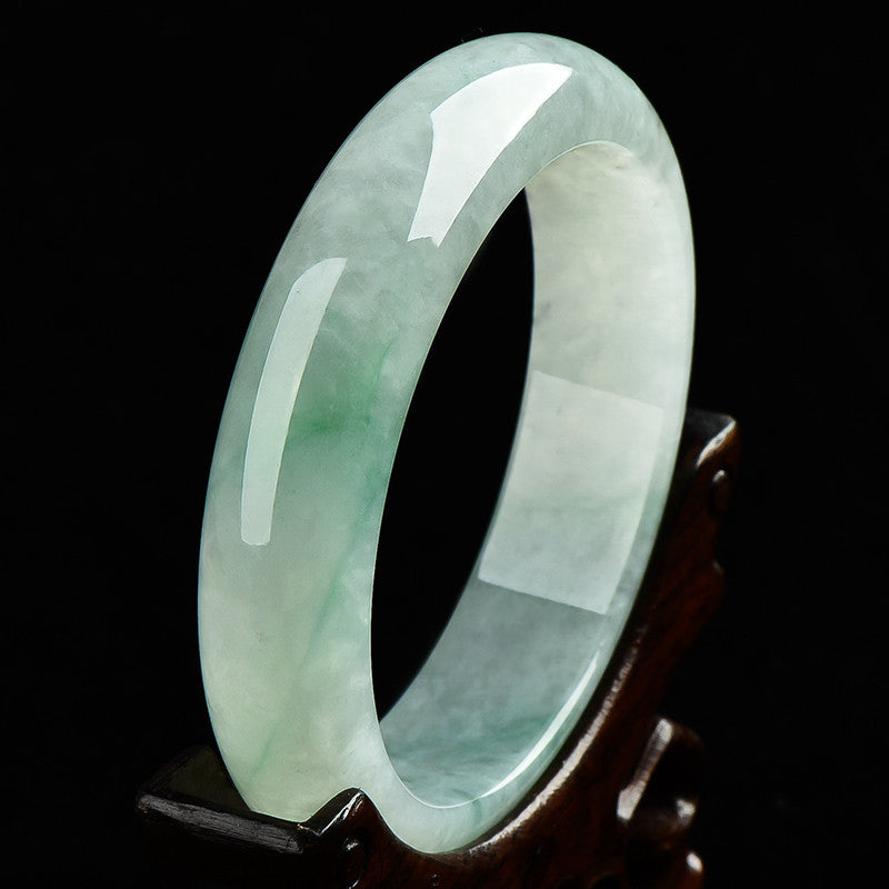 Natural Jade Prosperity Wealth Bangle Bracelet 57-58mm