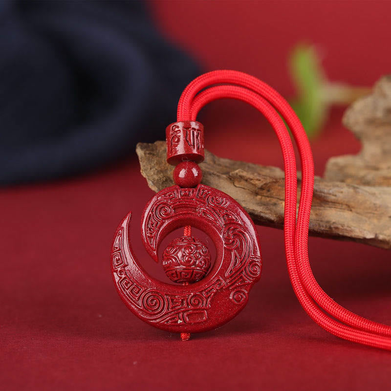 Unisex Cinnabar Concentration Necklace One's Luck Design