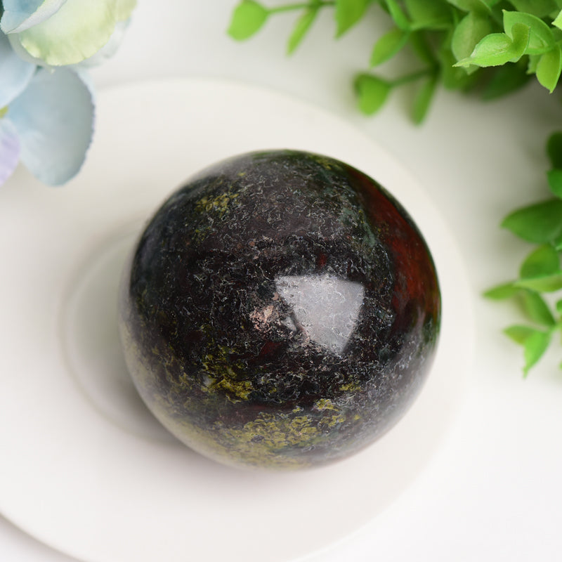 2.0 Inch Dragon Blood Stone Crystal Sphere for Energy Healing