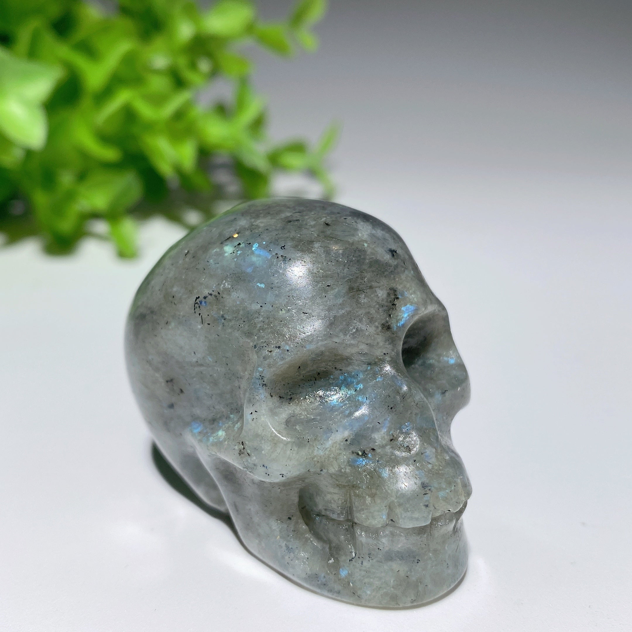 2.0-inch Mixed Crystal Skull Carvings for Healing & Meditation