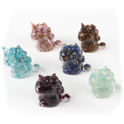 2,1 Zoll spirituelle Harz-Einhornfiguren zur Meditation