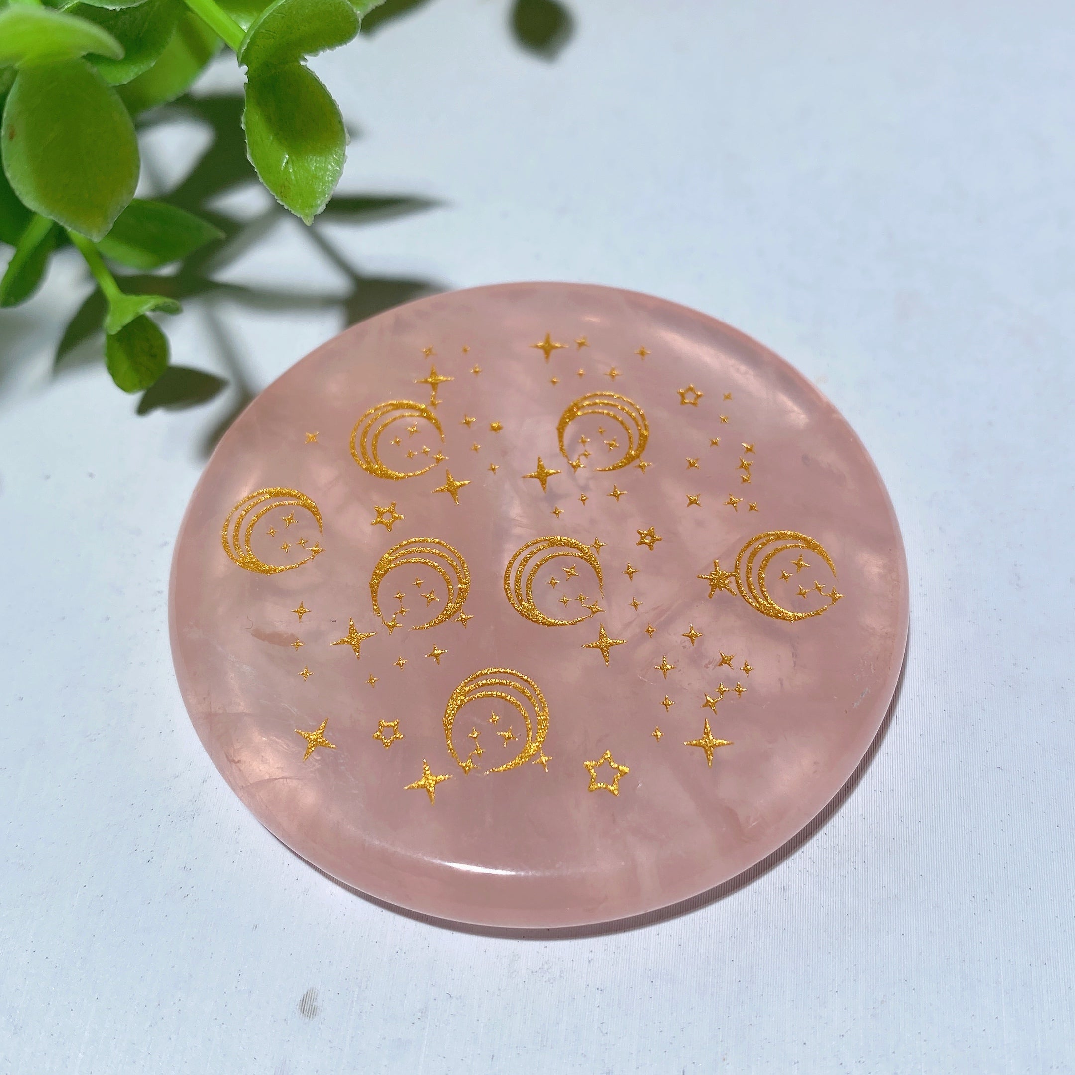 2.15in Rose Quartz Chakra Slab for Healing & Meditation
