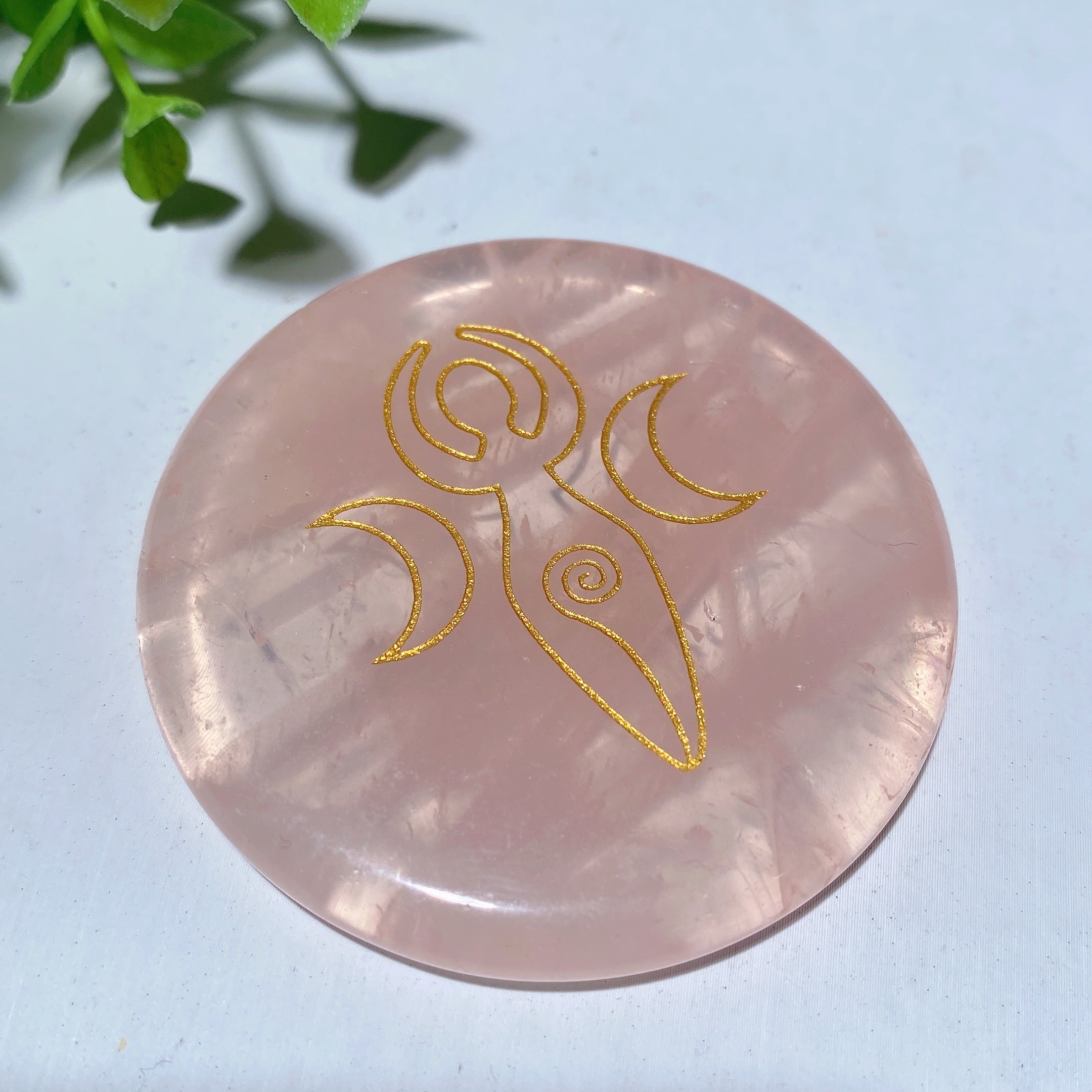 2.15in Rose Quartz Chakra Slab for Healing & Meditation