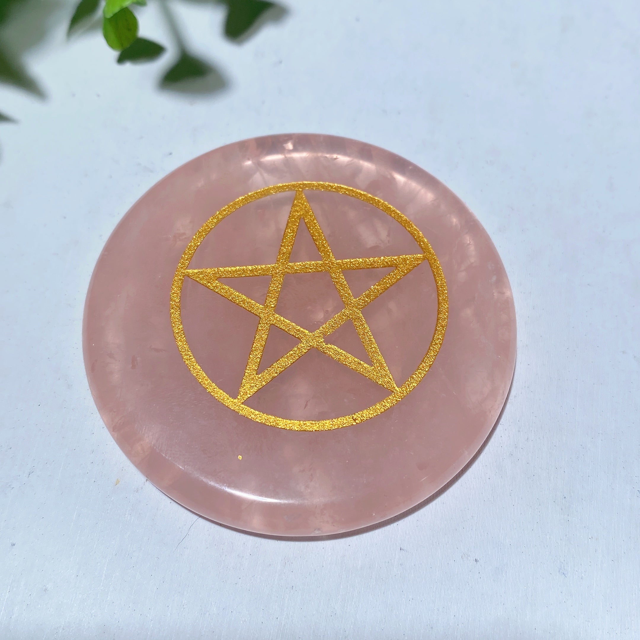 2.15in Rose Quartz Chakra Slab for Healing & Meditation