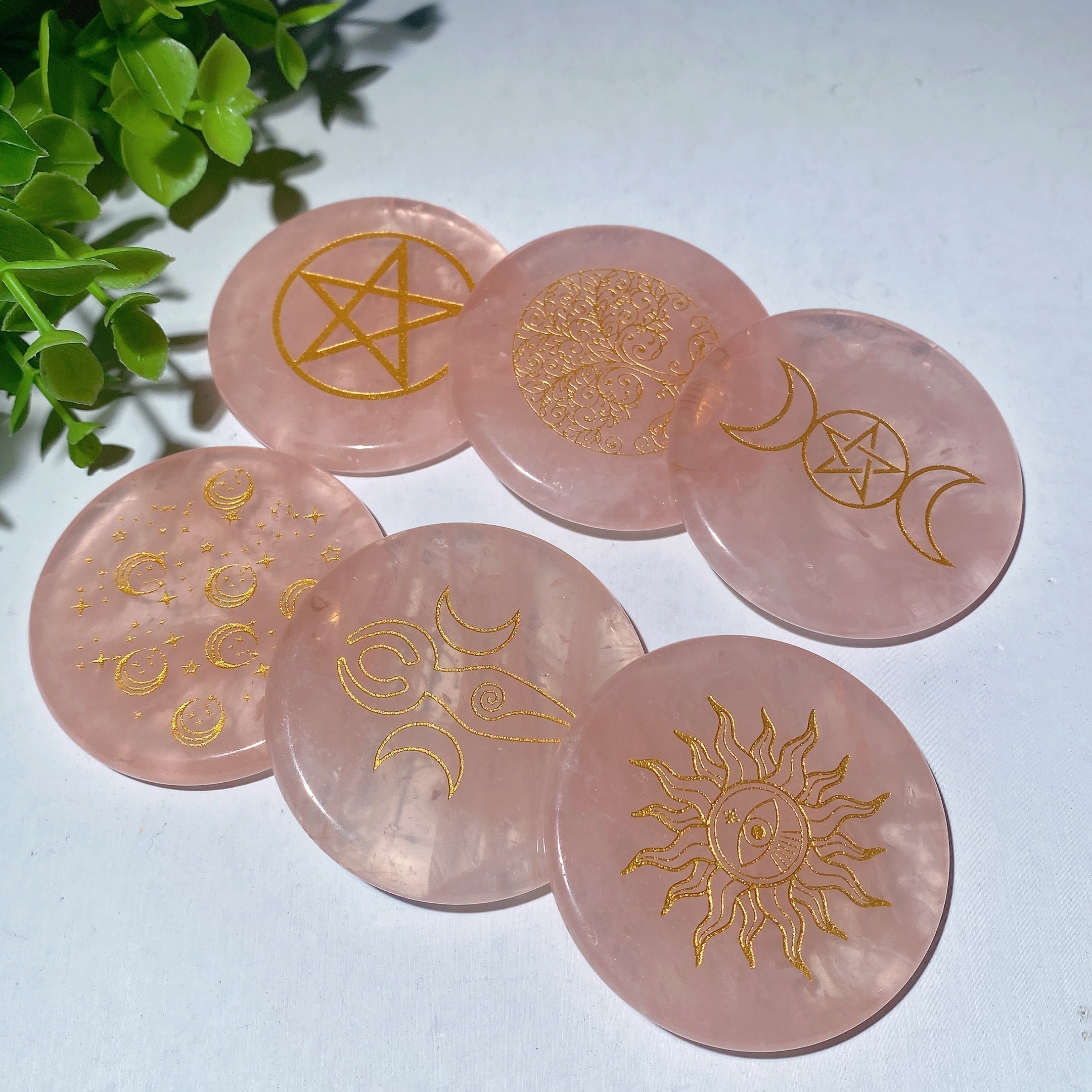 2.15in Rose Quartz Chakra Slab for Healing & Meditation