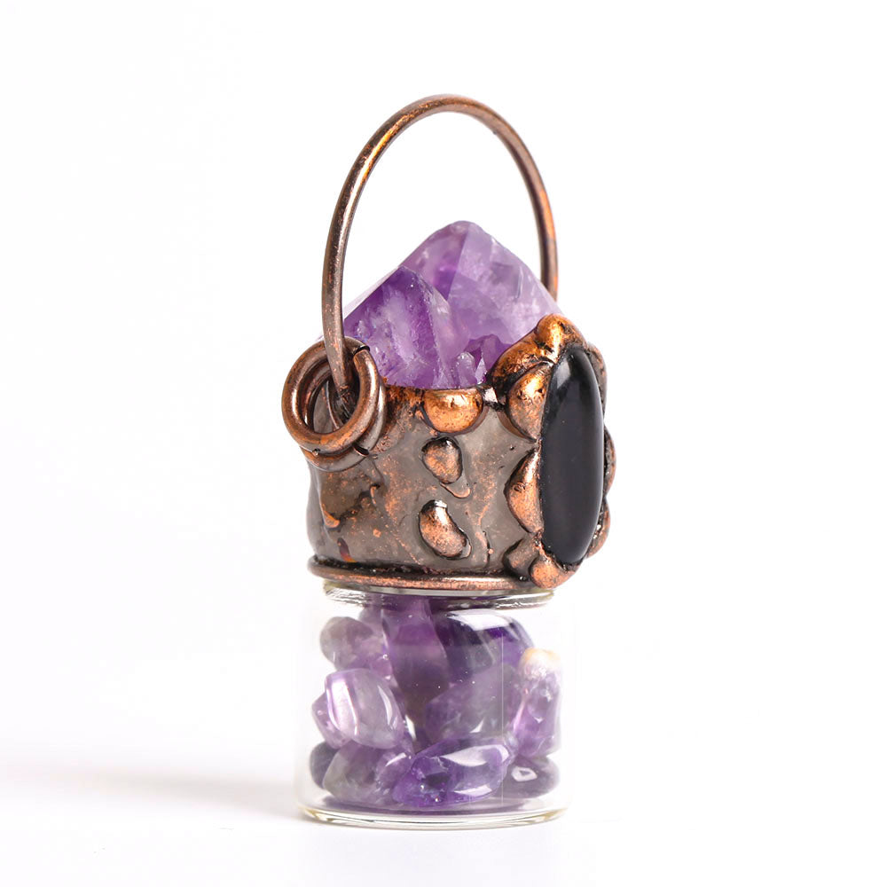 2.2 Inch Amethyst Crystal Pendant for Spiritual Healing