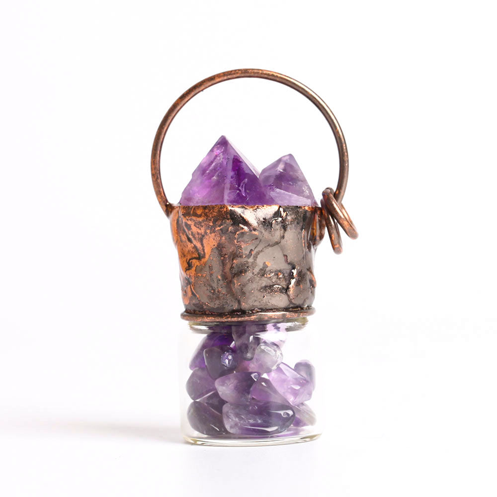 2.2 Inch Amethyst Crystal Pendant for Spiritual Healing