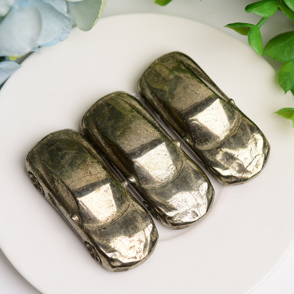 2.2 inch Pyrite Crystal Carving for Home Decor
