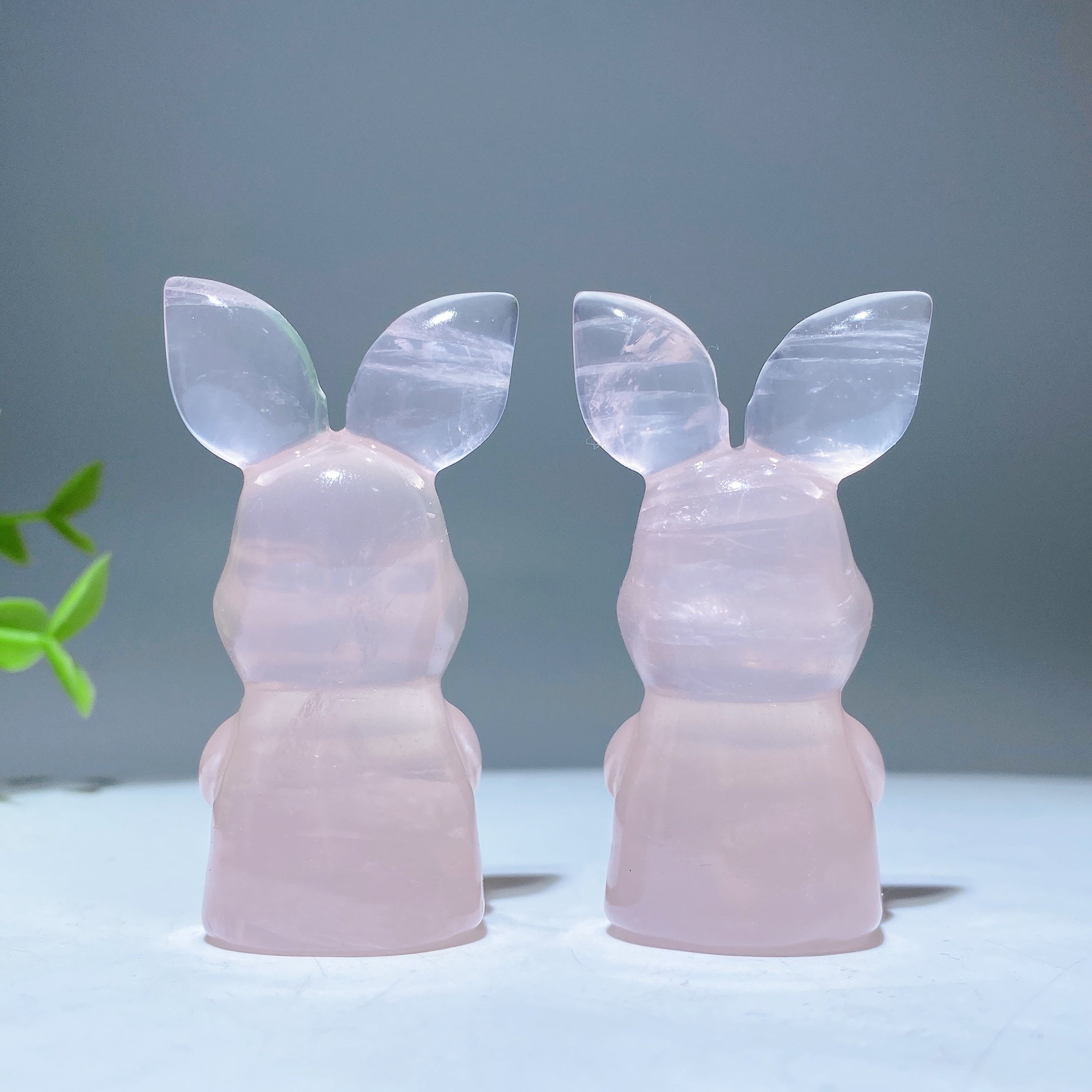 2.2 inch Rose Quartz Piglet Healing Crystal Figurine