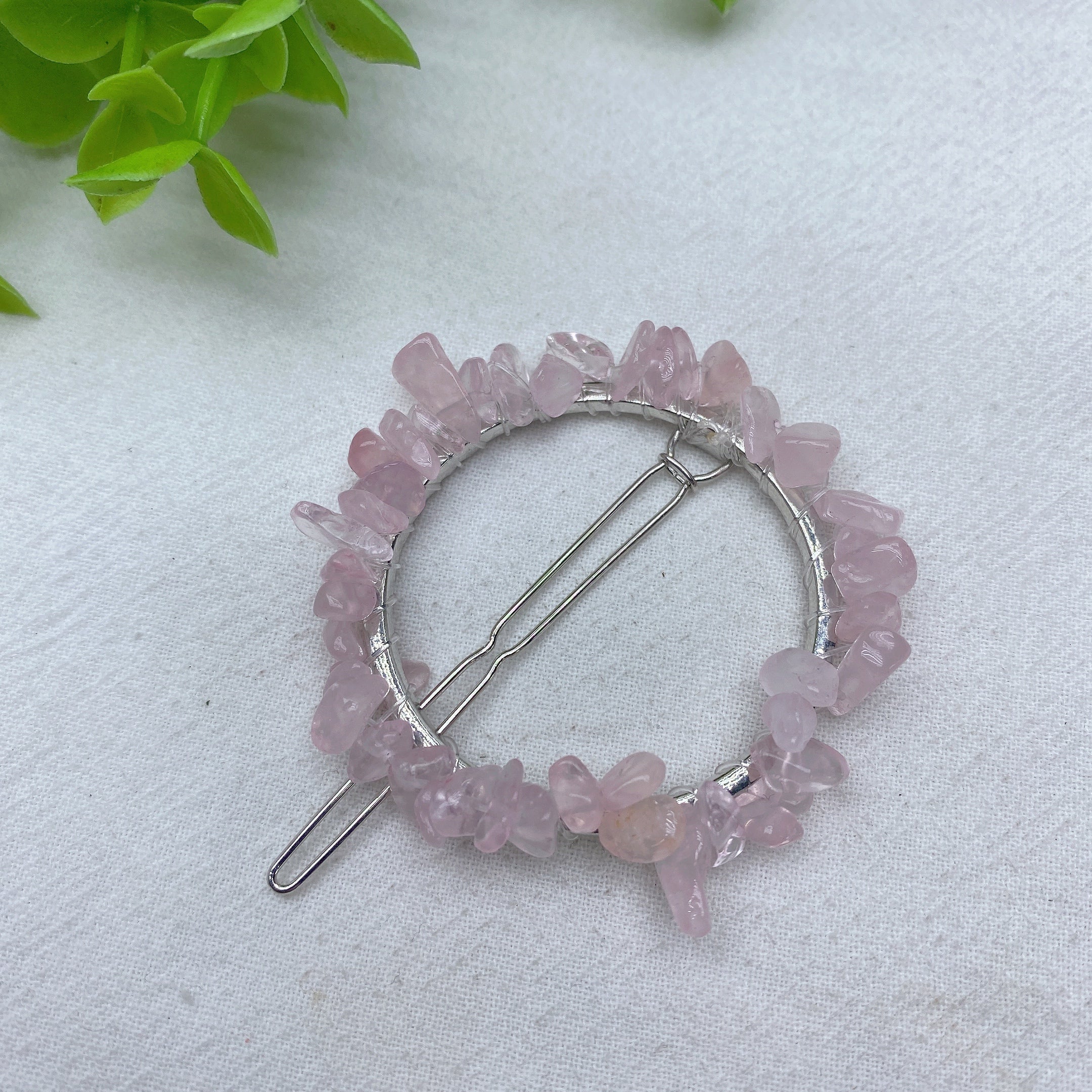 2.2in Mixed Crystal Chips Hairpin | Healing Ritual Accessory