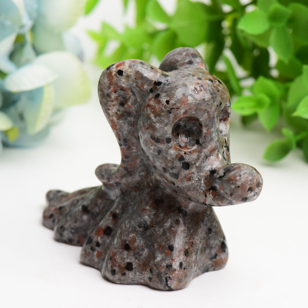2.3-3.8 inch Yooperlite Zero Dog Crystal Carving