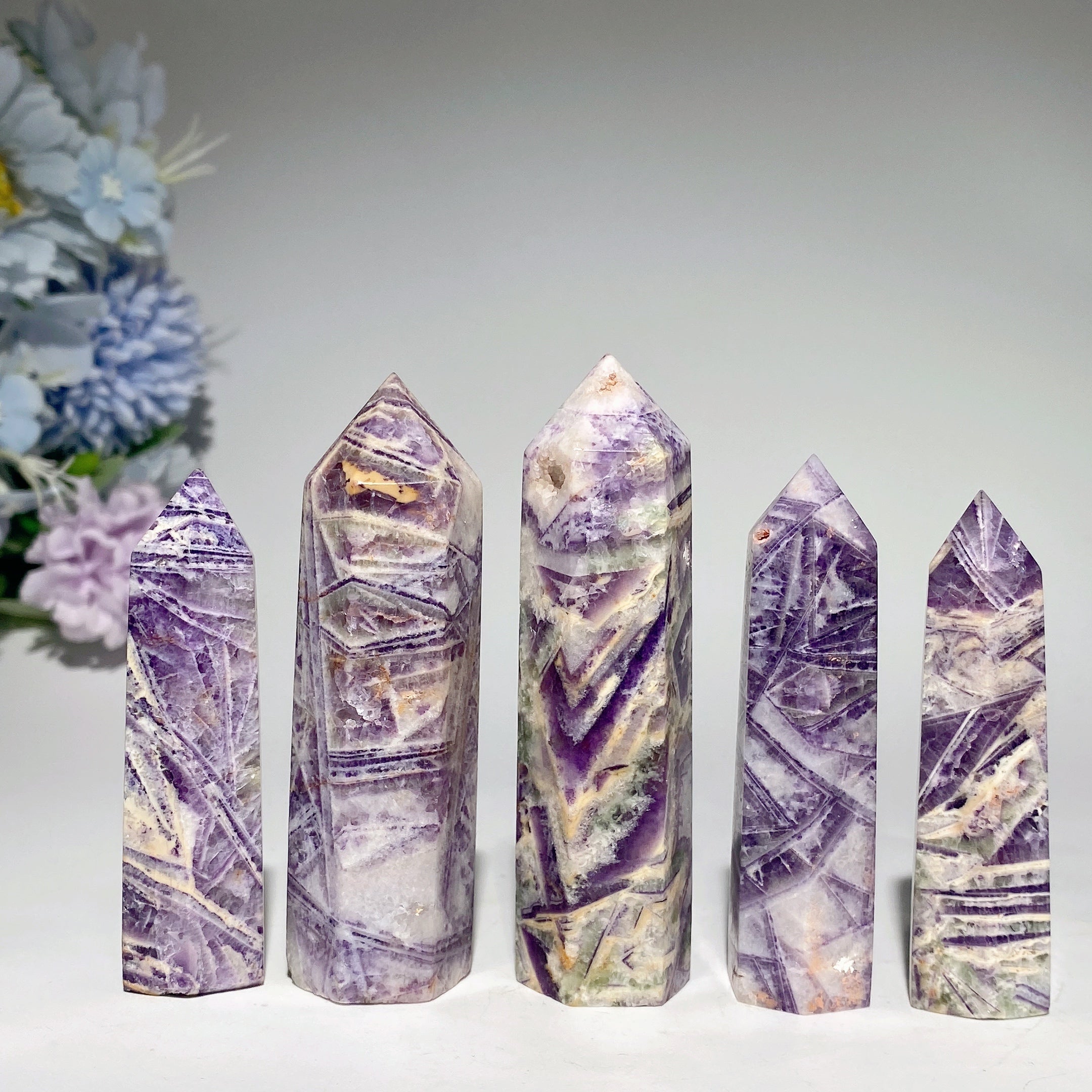 2.3-4 inch Tiffany Jasper Crystal Point for Healing