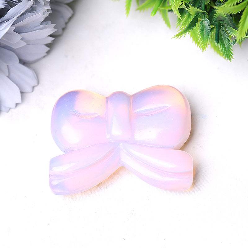 2.3 inch Bow-knot Crystal Figurines for Christmas Gifts