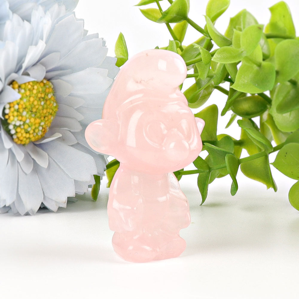2.3 Inch Hand-Carved Rose Quartz Figurine