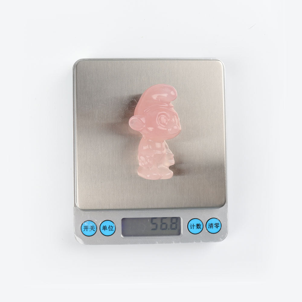 2.3 Inch Hand-Carved Rose Quartz Figurine