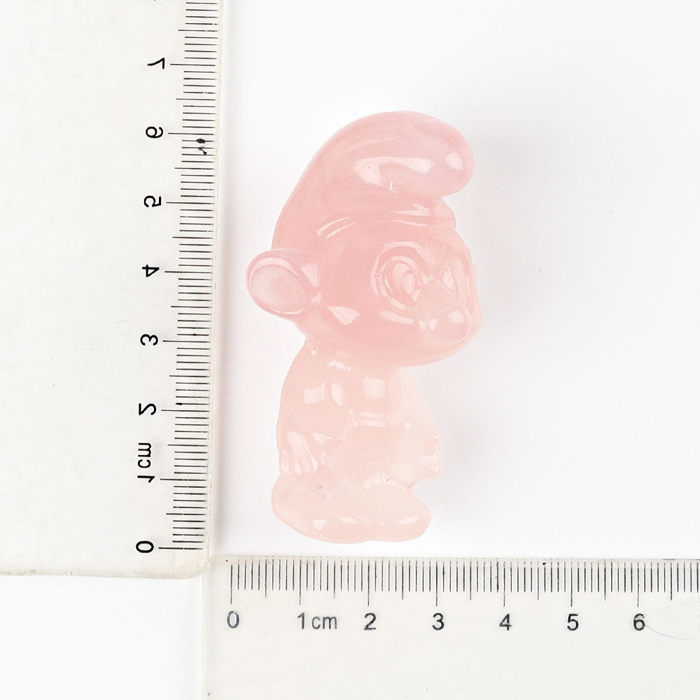 2.3 Inch Hand-Carved Rose Quartz Figurine