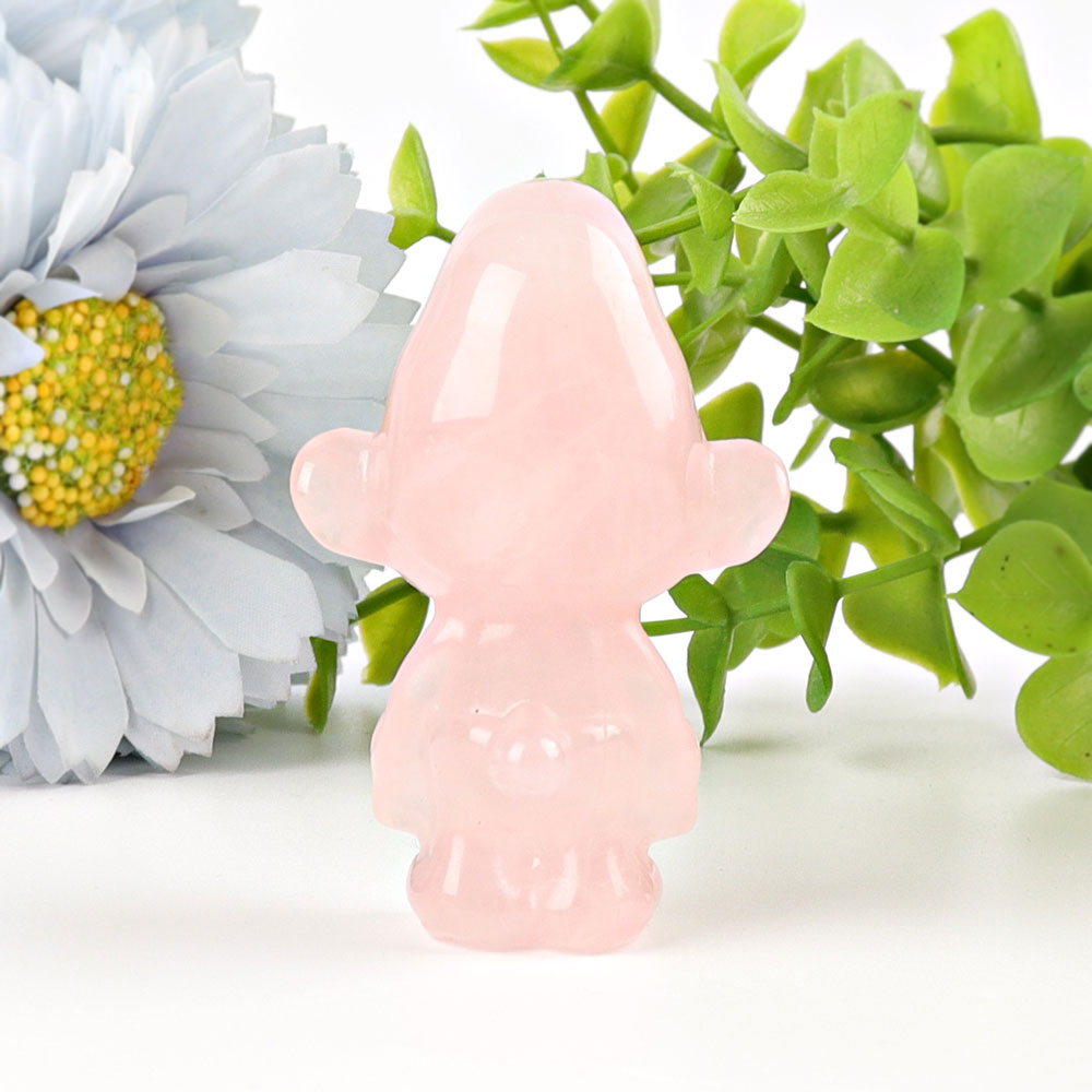 2.3 Inch Hand-Carved Rose Quartz Figurine