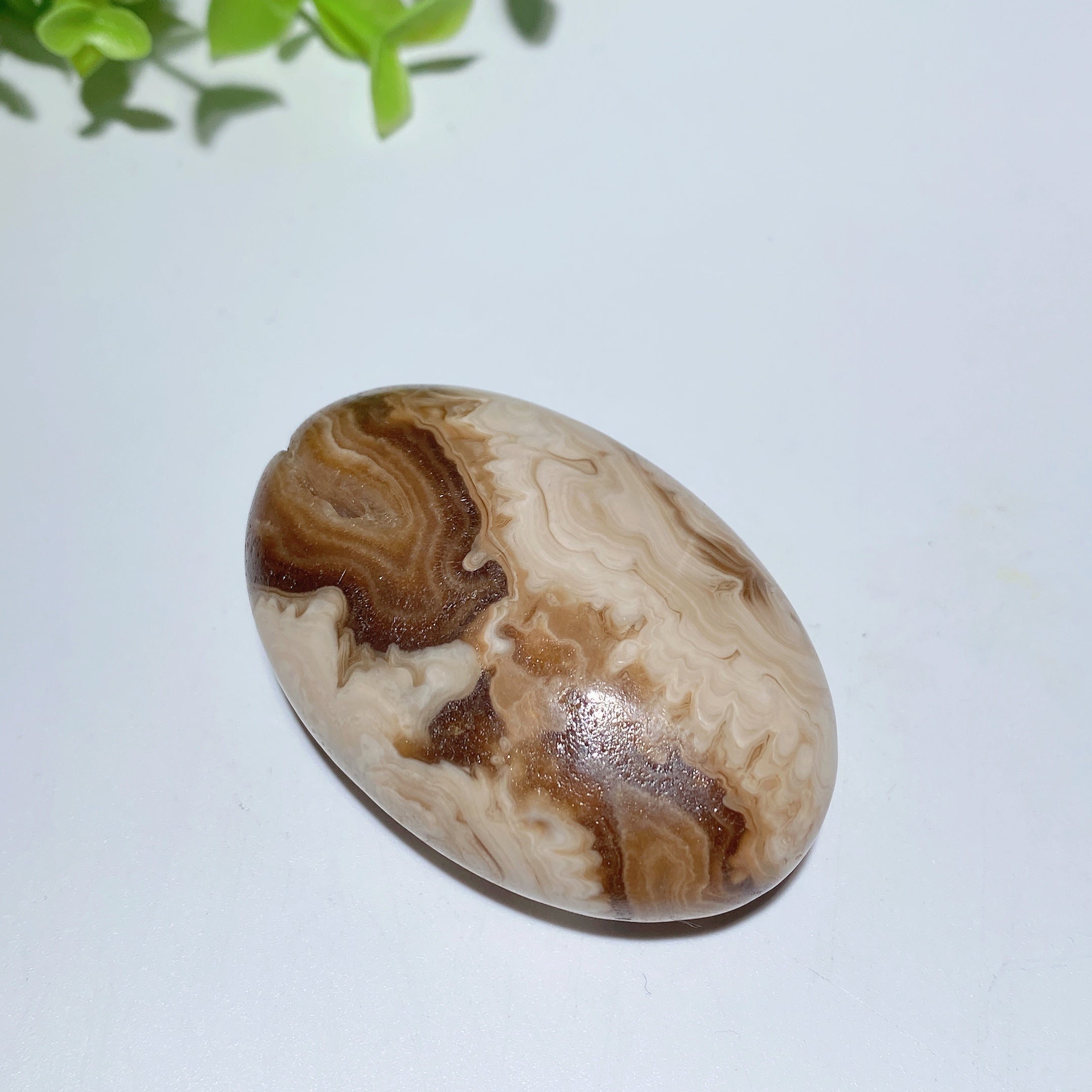 2.3 inch Mixed Crystal Healing Palm Stone for Meditation