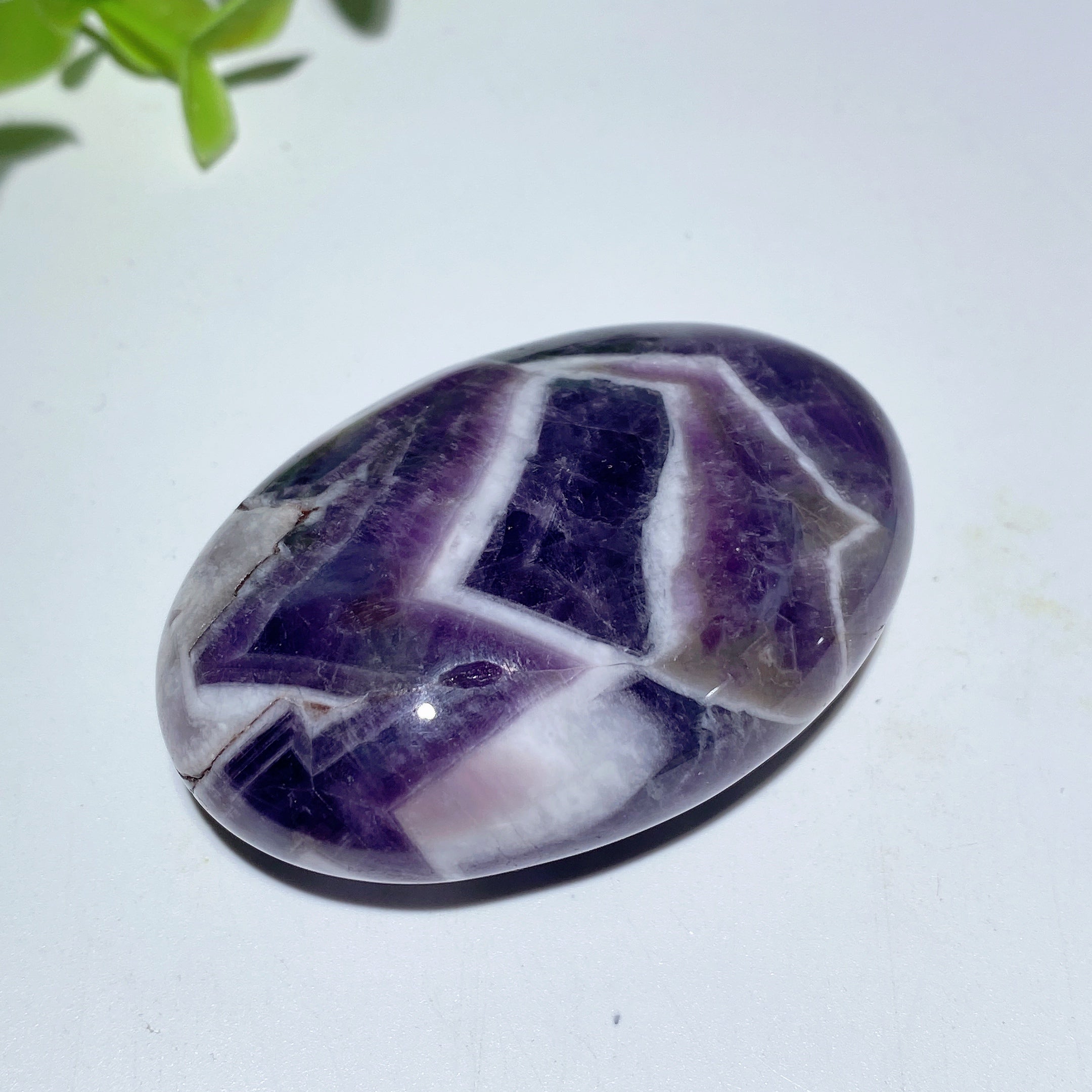 2.3 inch Mixed Crystal Healing Palm Stone for Meditation