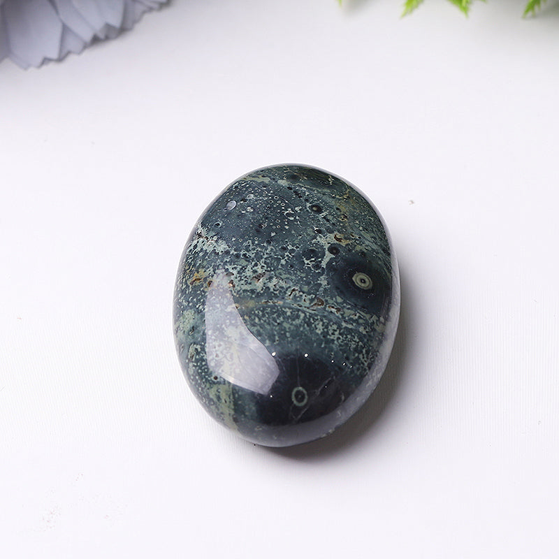 2.3 inch Mixed Crystal Healing Palm Stone for Meditation