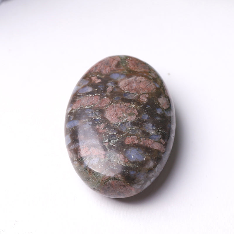 2.3 inch Mixed Crystal Healing Palm Stone for Meditation