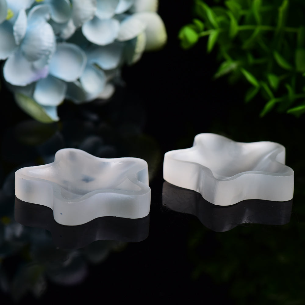 2.3 Inch Star Shape Selenite Bowl for Crystal Decor