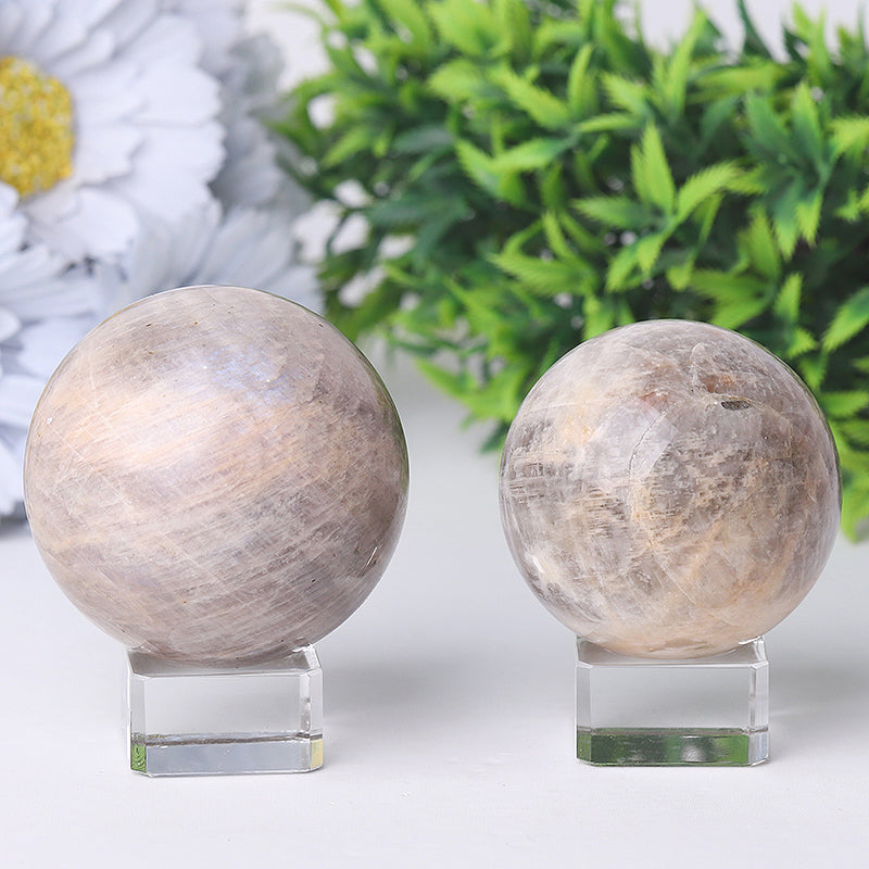 2-4 inch Polished Moonstone Crystal Sphere for Healing