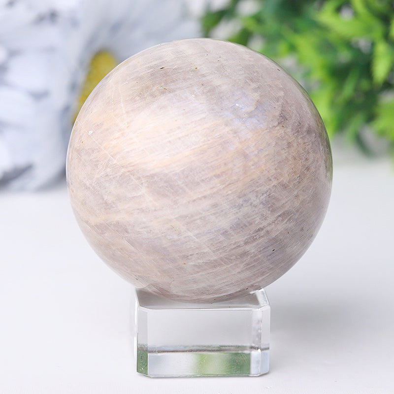 2-4 inch Polished Moonstone Crystal Sphere for Healing