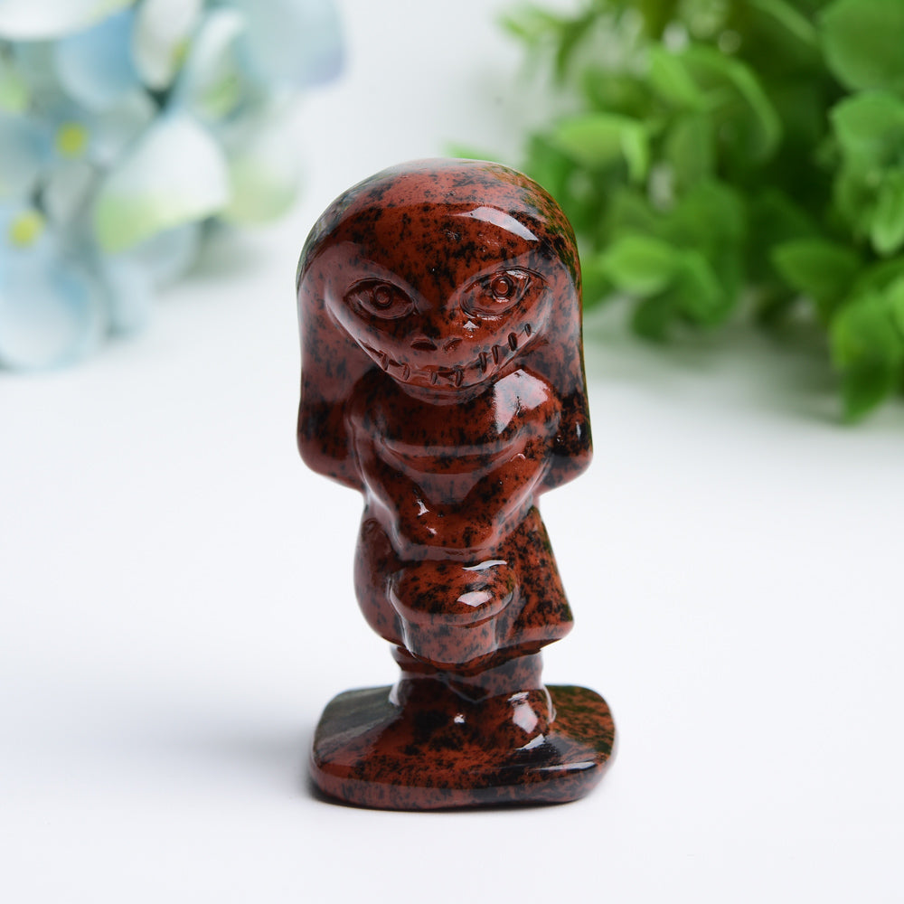 2,5" Gemischte Kristallfigurenschnitzerei | Statue mit heilender Energie