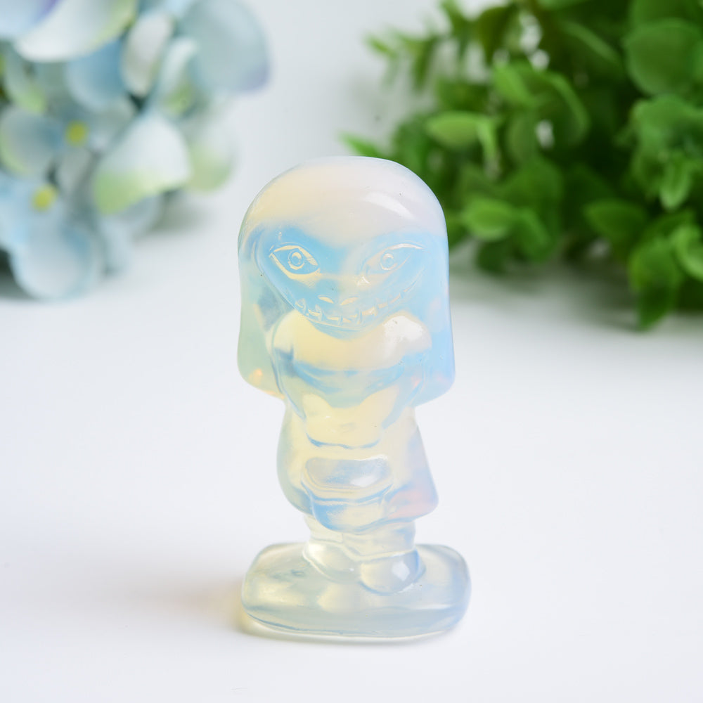 2,5" Gemischte Kristallfigurenschnitzerei | Statue mit heilender Energie