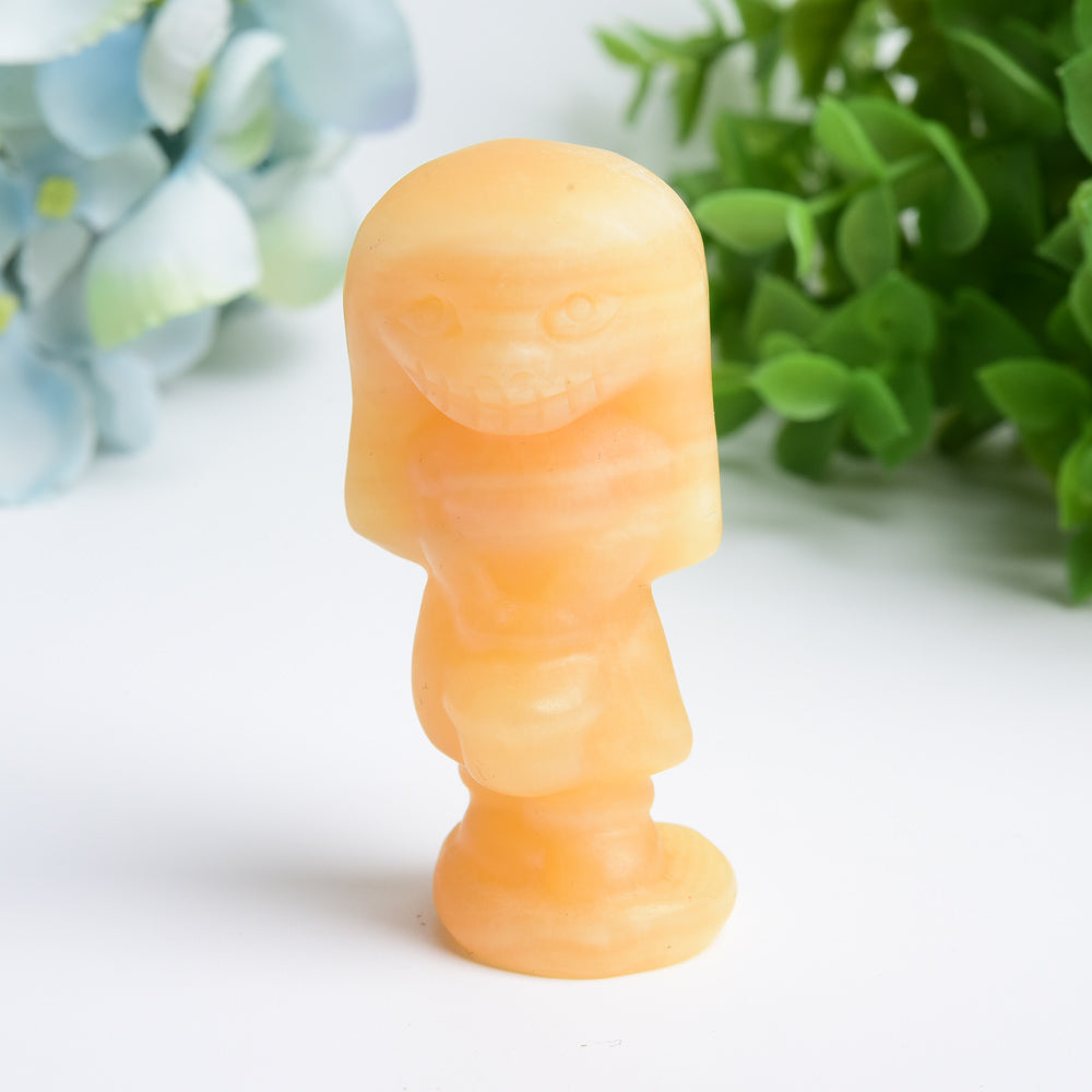 2,5" Gemischte Kristallfigurenschnitzerei | Statue mit heilender Energie