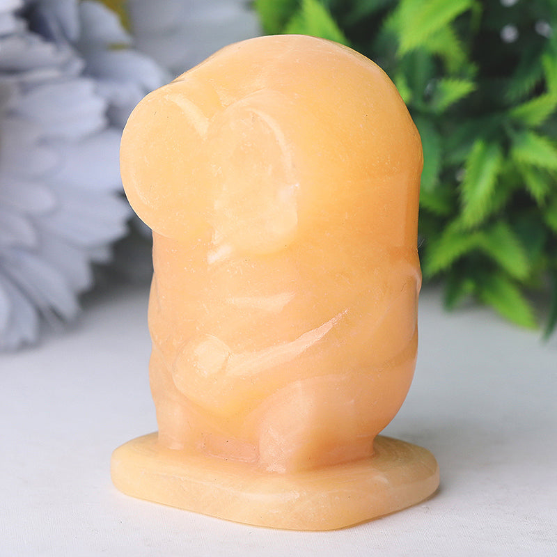 2.5" Yellow Jade Crystal Figurine for Healing & Balance