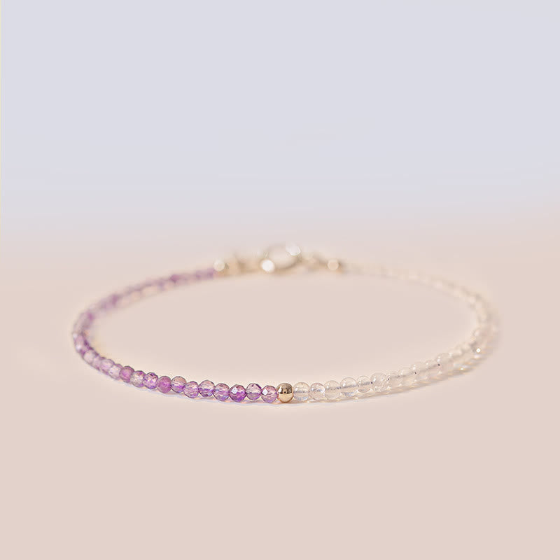 2,5 mm Amethyst-Heilarmband für inneren Frieden