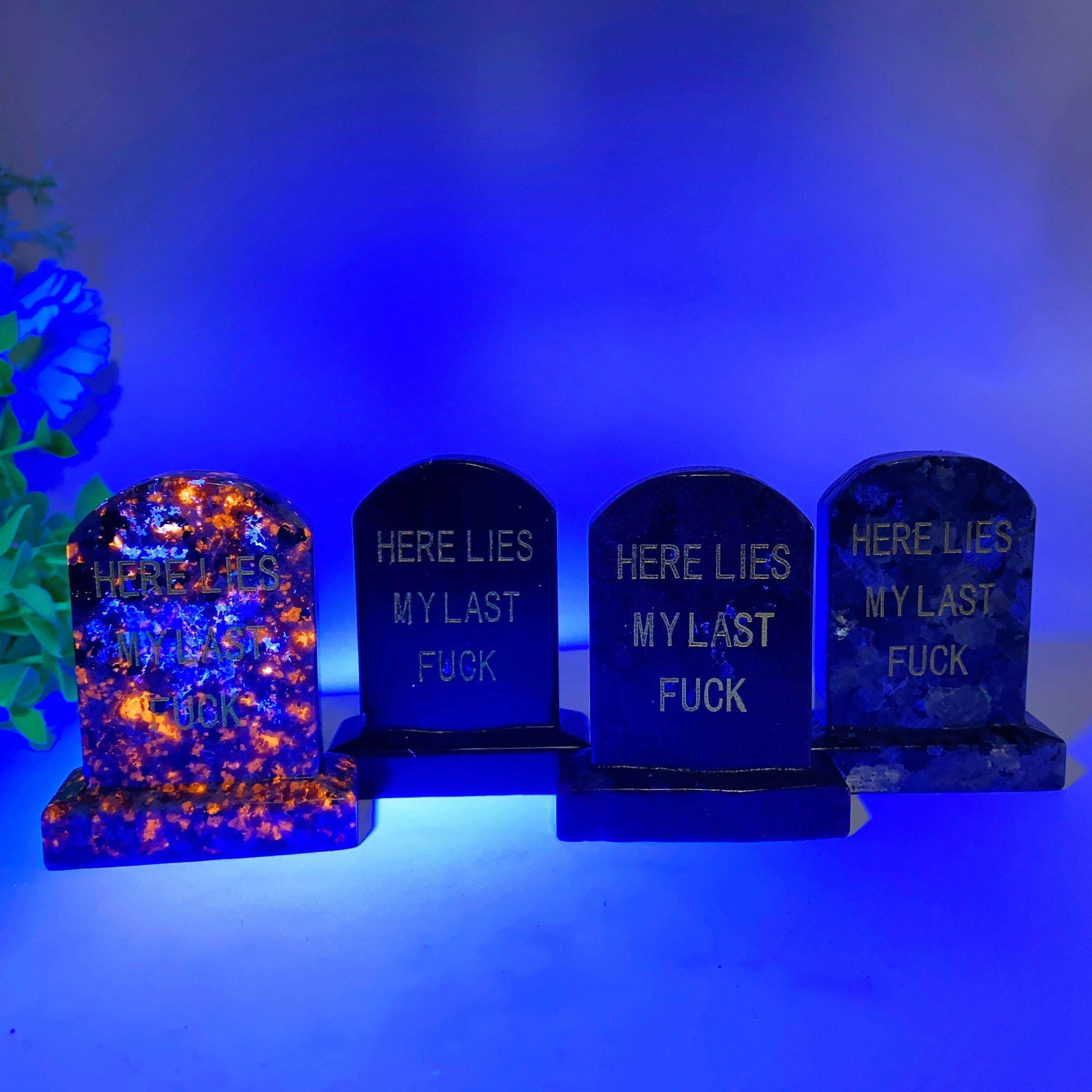 2.7 inch Mixed Crystal Tombstone Decor for Healing Energy