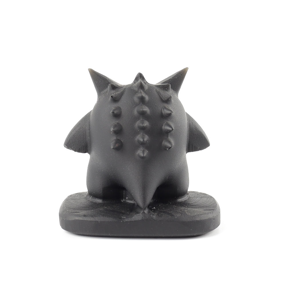 2-inch Black Obsidian Devil Carving Figure