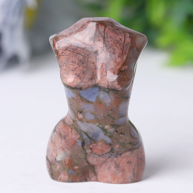 2 Zoll Kristallfigur - Handgeschnitzte Göttinnen-Torso-Statue