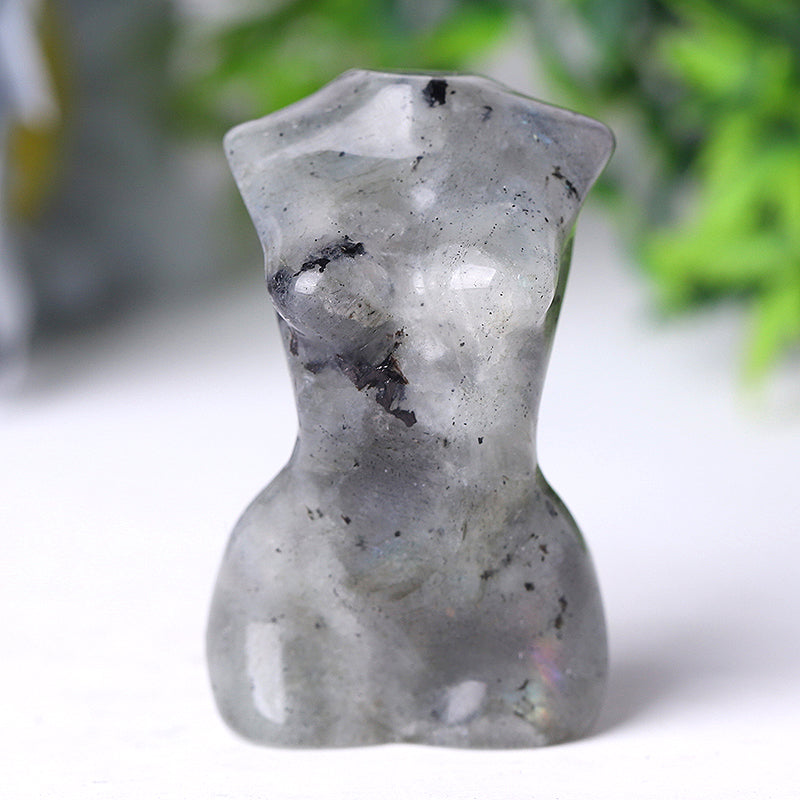 2 Zoll Kristallfigur - Handgeschnitzte Göttinnen-Torso-Statue