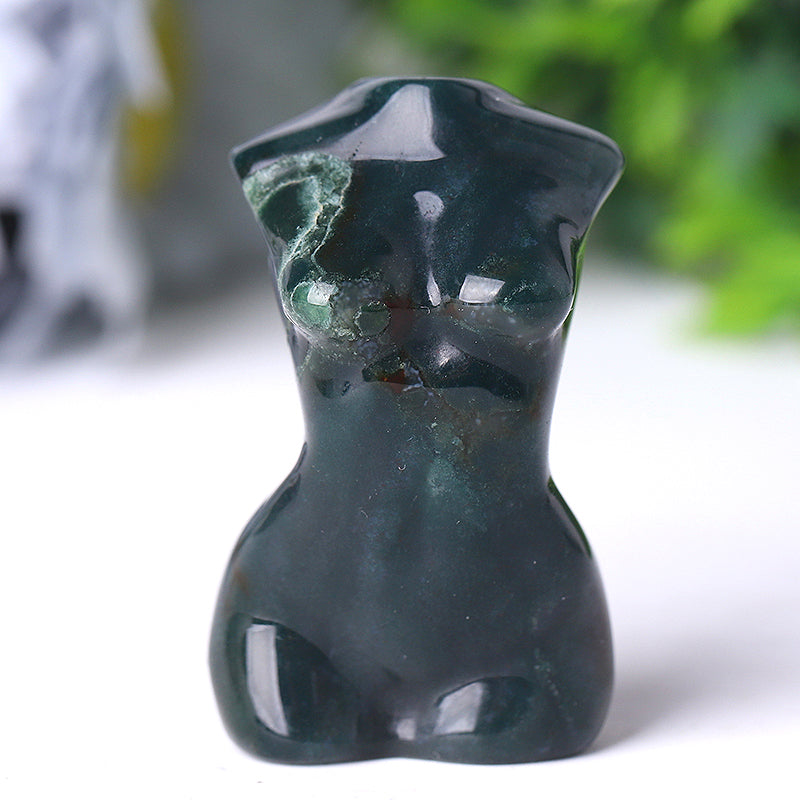 2 Zoll Kristallfigur - Handgeschnitzte Göttinnen-Torso-Statue
