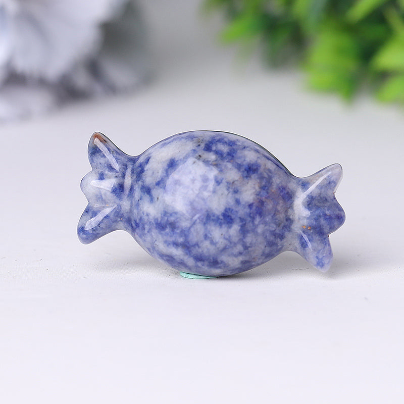 2 Inch Natural Crystal Candy Figurine Carving for Gift