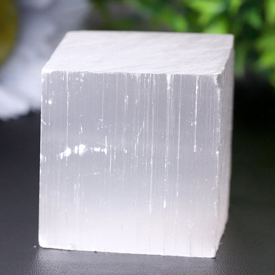 2-Inch Selenite Crystal Cube for Meditation & Healing